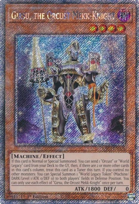 Girsu, the Orcust Mekk-Knight (Platinum Secret Rare)