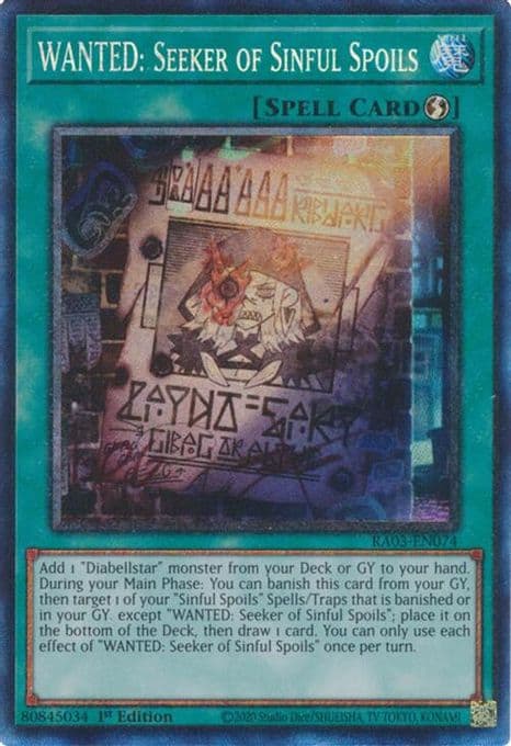 WANTED: Seeker of Sinful Spoils (PCR)