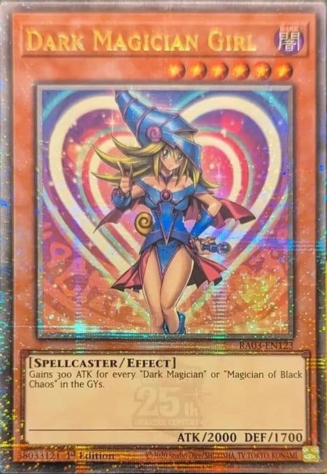 Dark Magician Girl (Quarter Century Secret Rare) (A)