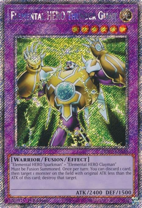 Elemental HERO Thunder Giant (Platinum Secret Rare)