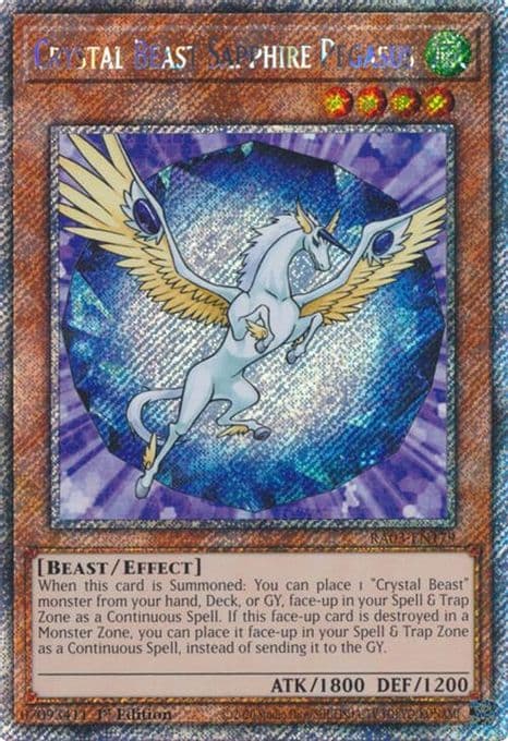 Crystal Beast Sapphire Pegasus (Platinum Secret Rare)