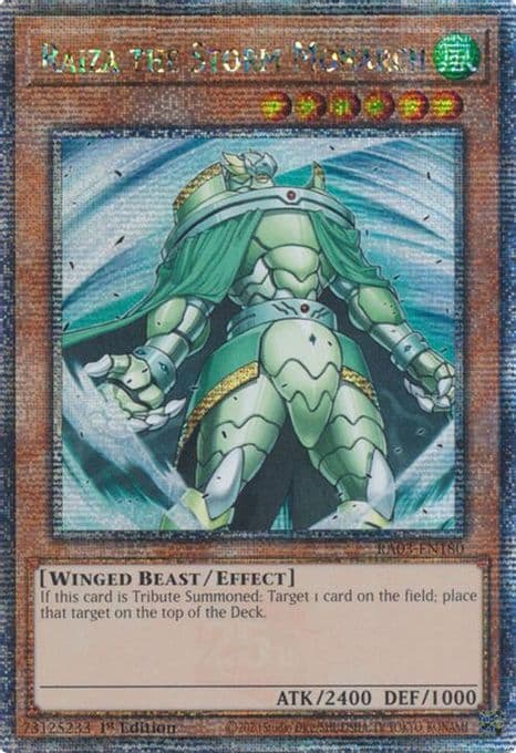 Raiza the Storm Monarch (Quarter Century Secret Rare)