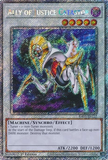 Ally of Justice Catastor (Platinum Secret Rare)