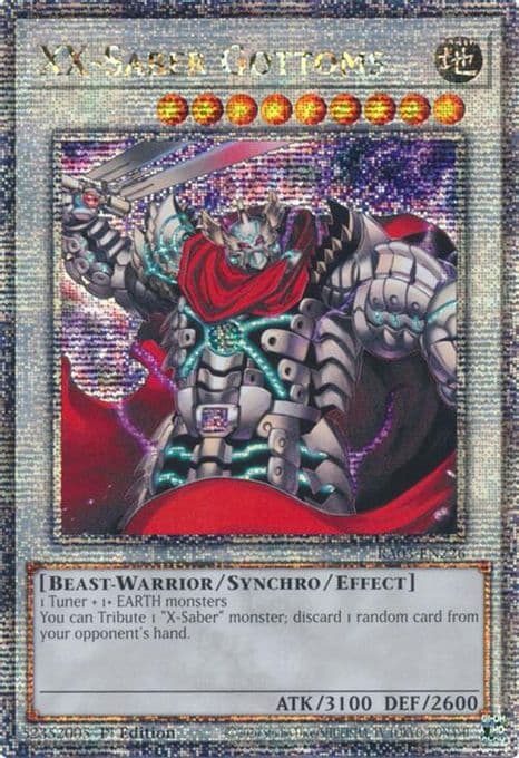 XX-Saber Gottoms (Quarter Century Secret Rare)