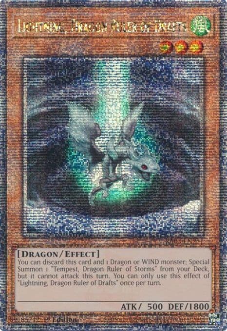 Lightning, Dragon Ruler of Drafts (Quarter Century Secret Rare)
