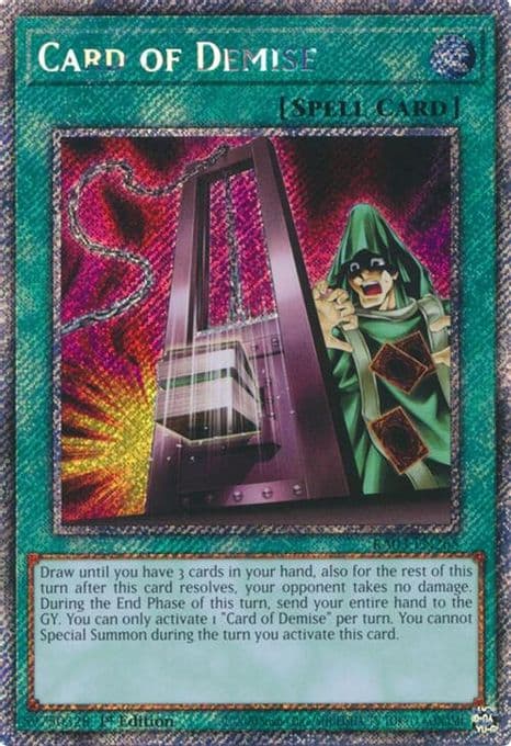 Card of Demise (Platinum Secret Rare)