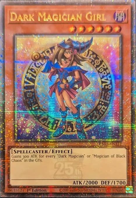 Dark Magician Girl (Quarter Century Secret Rare) (B)