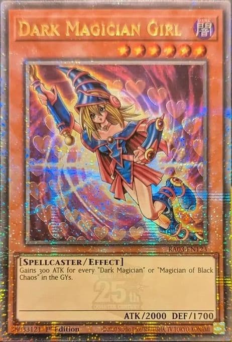 Dark Magician Girl (Quarter Century Secret Rare) (C)