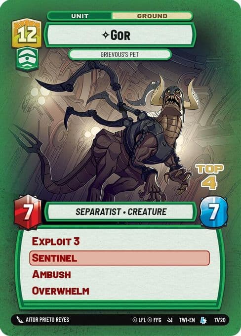 Gor - Grievous's Pet (Top 4)