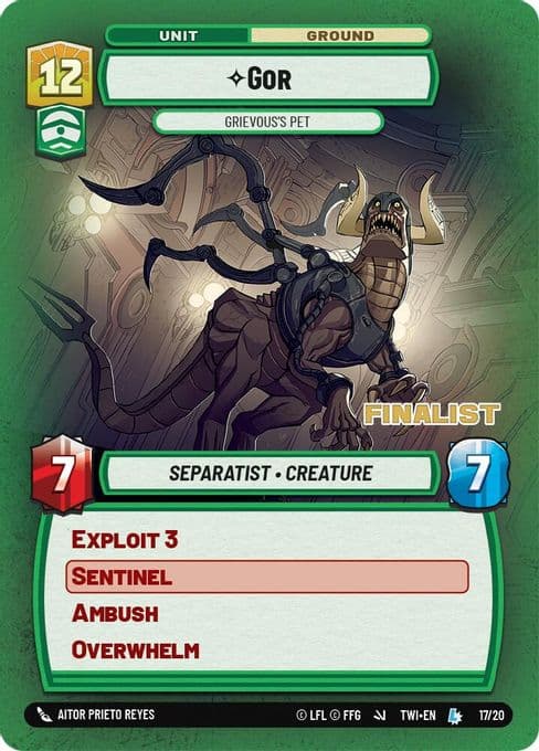 Gor - Grievous's Pet (Finalist)