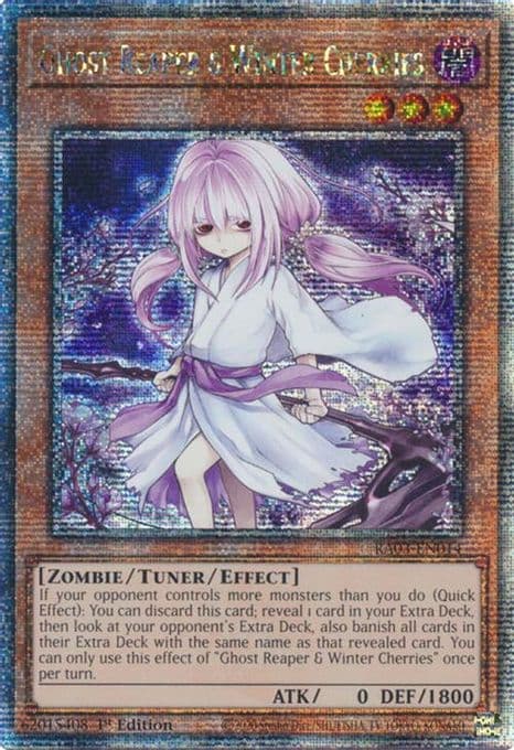 Ghost Reaper & Winter Cherries (Alternate Art) (Quarter Century Secret Rare)