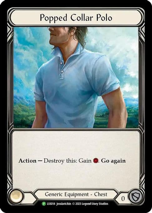 Popped Collar Polo - LSS014