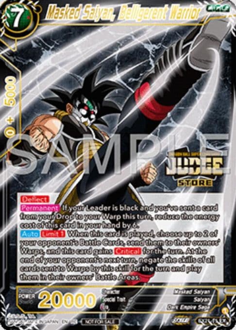 Masked Saiyan, Belligerent Warrior (Judge Pack Vol.16) (Store)