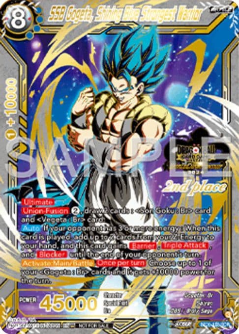 SSB Gogeta, Shining Blue Strongest Warrior (2nd Place)