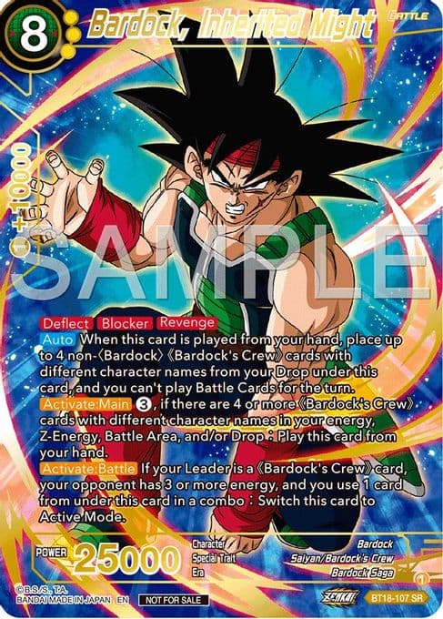 Bardock, Inherited Might (Championship 2024 Finals Pack) (Gold Stamped)