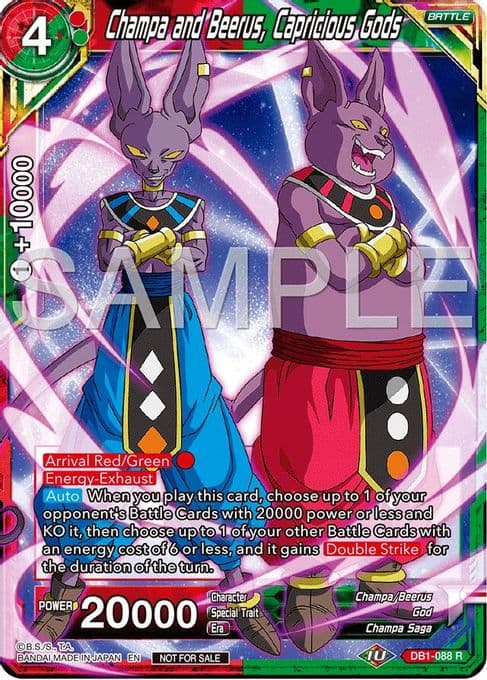 Champa and Beerus, Capricious Gods (Championship 2024 Finals Pack)