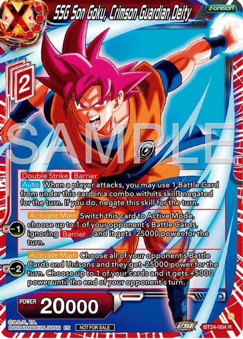 SSG Son Goku, Crimson Guardian Deity (Championship 2024 Finals Zenkai Pack)