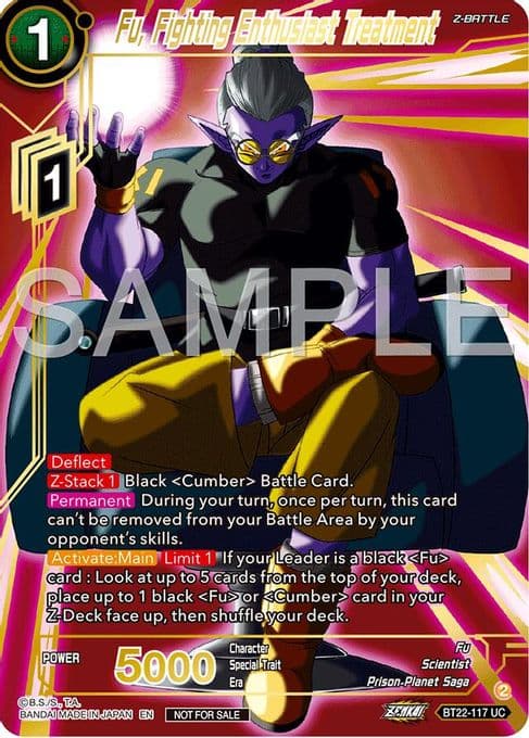 Fu, Fighting Enthusiast Treatment (Championship 2024 Finals Zenkai Pack) (Gold Stamped)