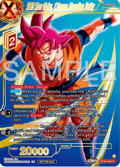 SSG Son Goku, Crimson Guardian Deity (Championship 2024 Finals Zenkai Pack) (Gold Stamped)