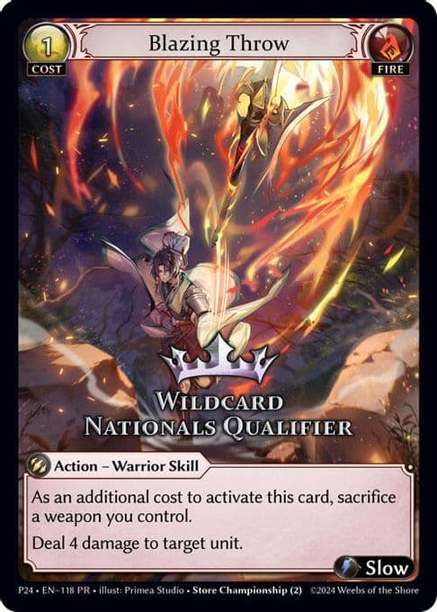 Blazing Throw (Wildcard Nationals Qualifier)