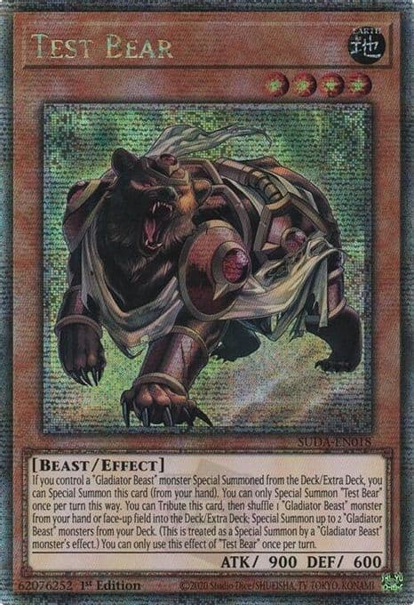 Test Bear (Quarter Century Secret Rare)