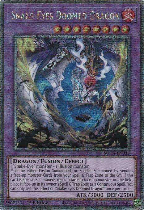 Snake-Eyes Doomed Dragon (Quarter Century Secret Rare)