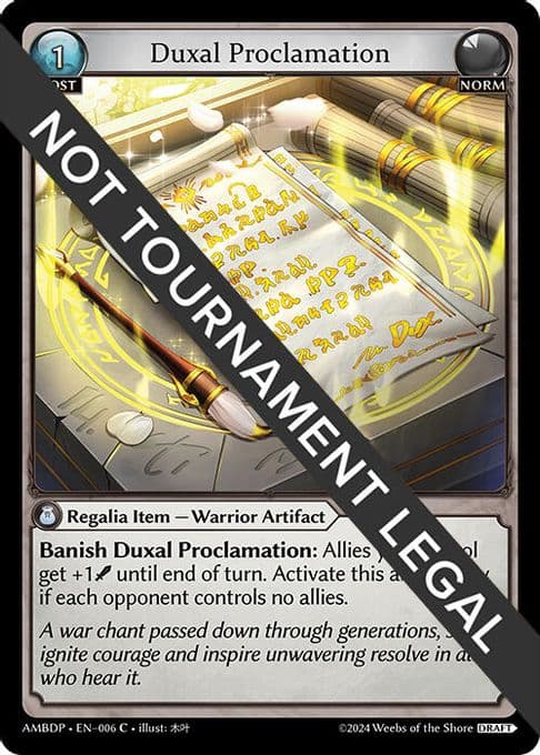 Duxal Proclamation
