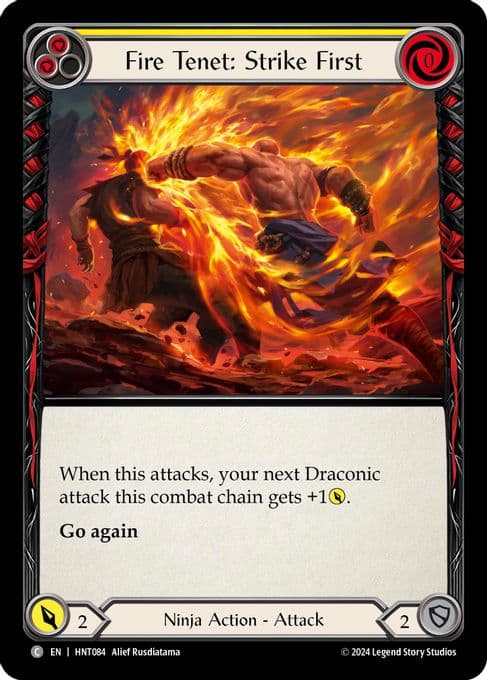 Fire Tenet: Strike First (Yellow)