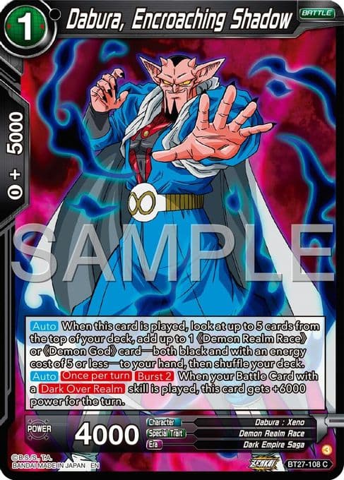 Dabura, Encroaching Shadow
