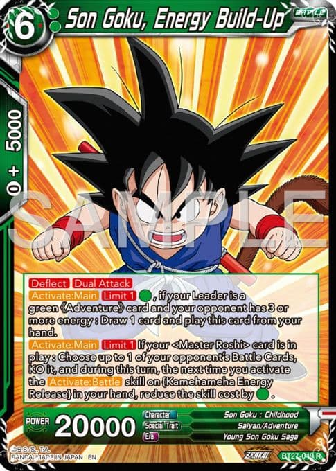 Son Goku, Energy Build-Up