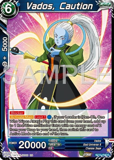 Vados, Caution