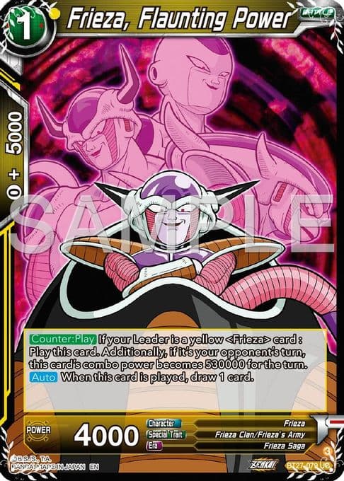 Frieza, Flaunting Power