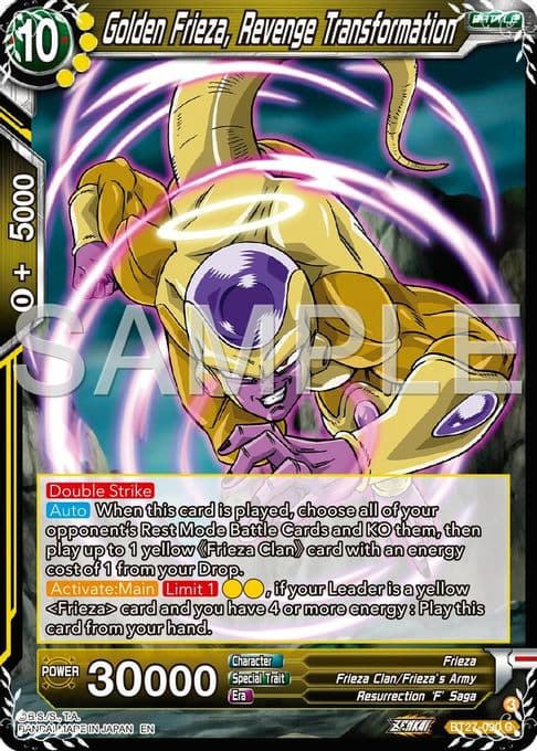 Golden Frieza, Revenge Transformation