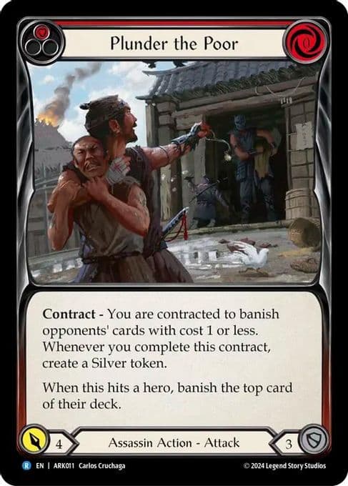 Plunder the Poor (Red)