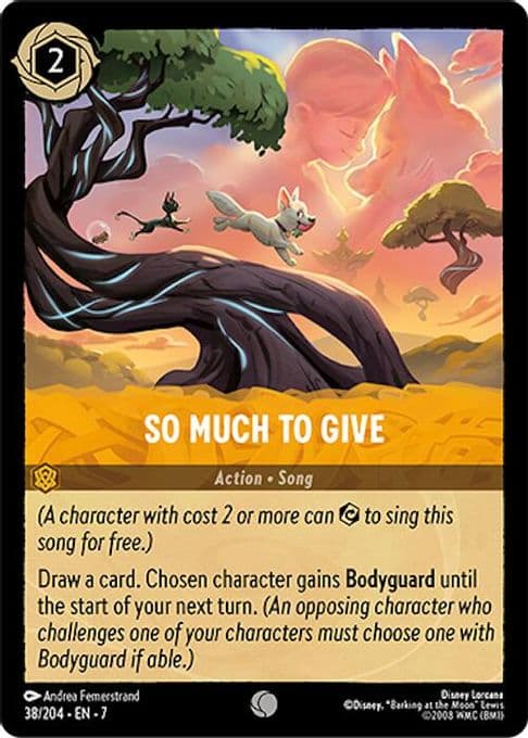 So Much to Give