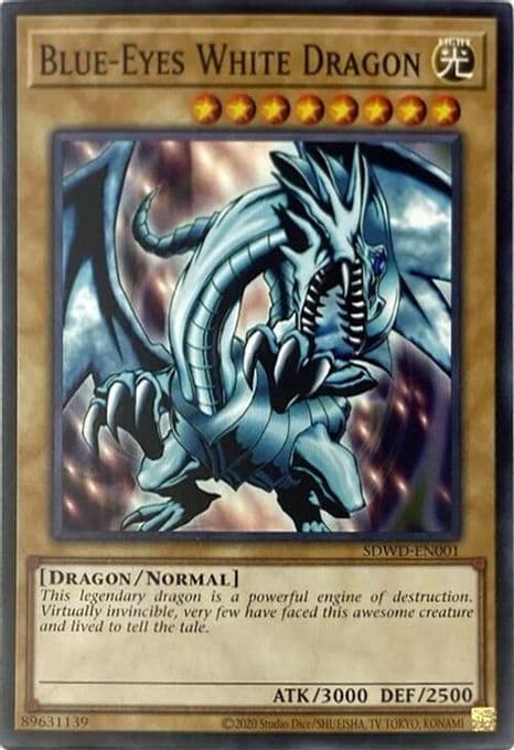 Blue-Eyes White Dragon (SDWD-EN001) (Unlimited Misprint)