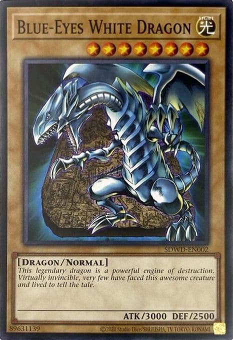 Blue-Eyes White Dragon (SDWD-EN002) (Unlimited Misprint)