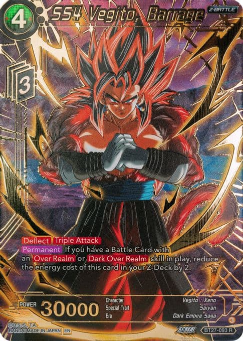 SS4 Vegito, Barrage (Gold-Stamped)