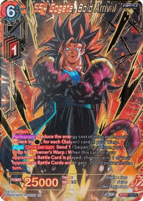 SS4 Gogeta, Bold Arrival (Gold-Stamped)