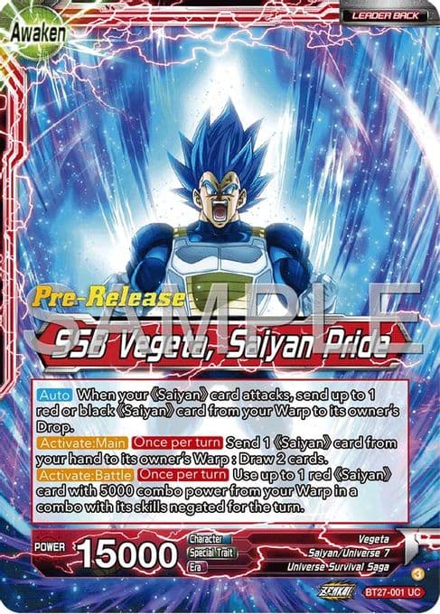 Vegeta // SSB Vegeta, Saiyan Pride