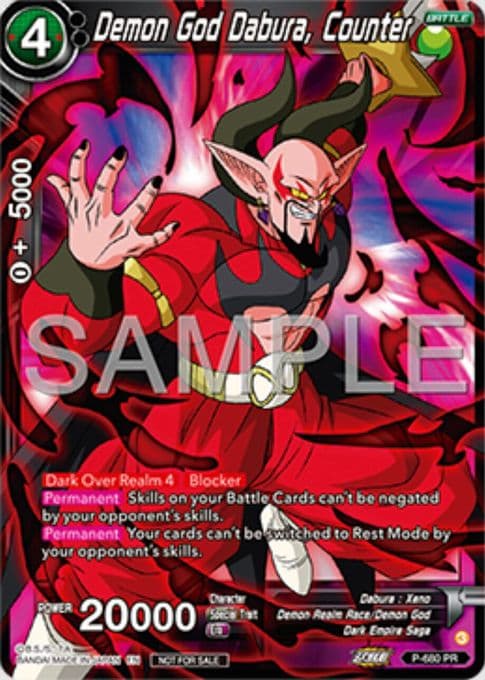 Demon God Dabura, Counter (Zenkai Series Tournament Pack Vol.11)