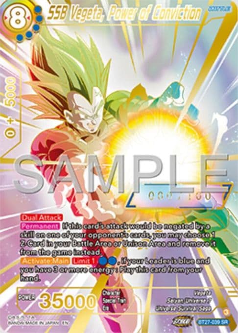 SSB Vegeta, Power of Conviction (Serial Numbered)