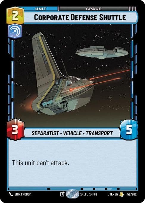 Corporate Defense Shuttle