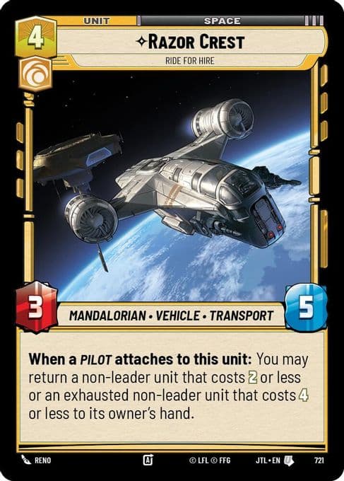 Razor Crest - Ride For Hire (Foil)