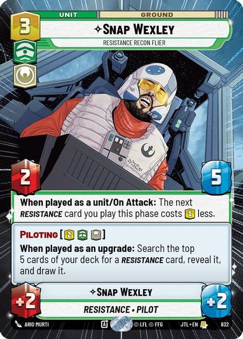 Snap Wexley - Resistance Recon Flier (Hyperspace Foil)