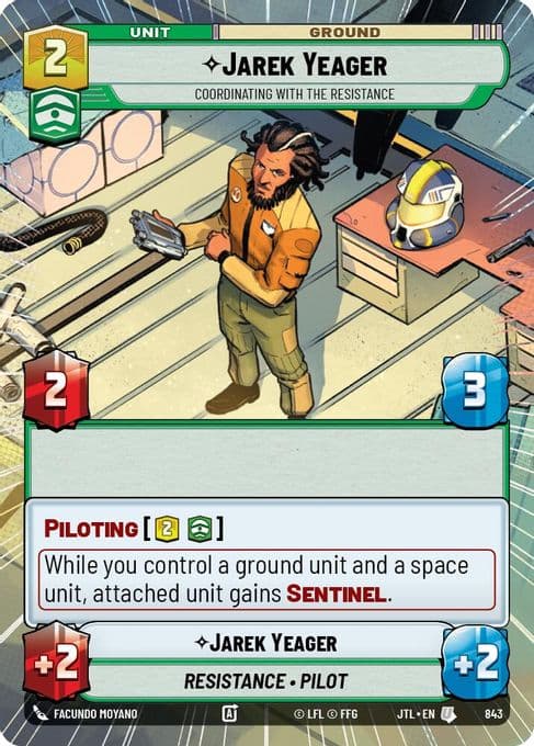 Jarek Yeager - Coordinating With The Resistance (Hyperspace Foil)