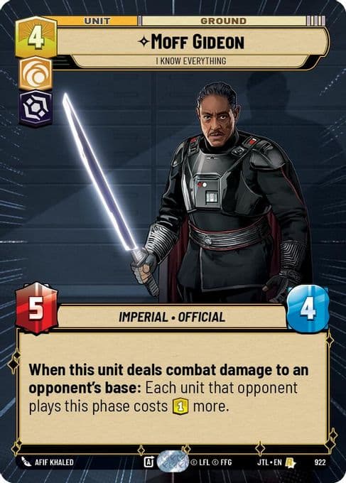Moff Gideon - I Know Everything (Hyperspace Foil)