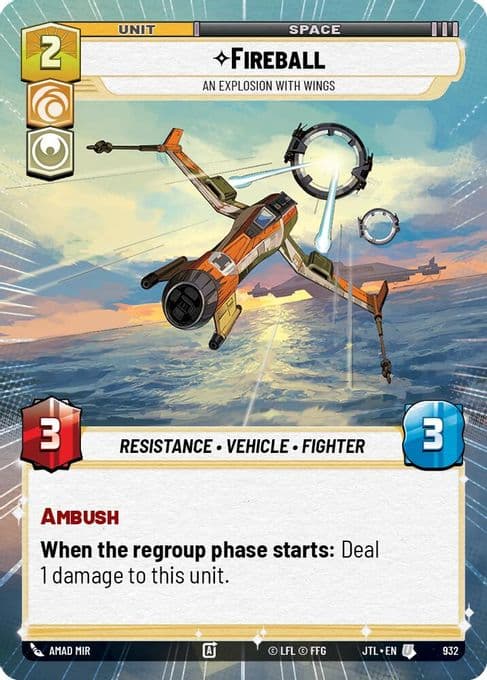 Fireball - An Explosion With Wings (Hyperspace Foil)