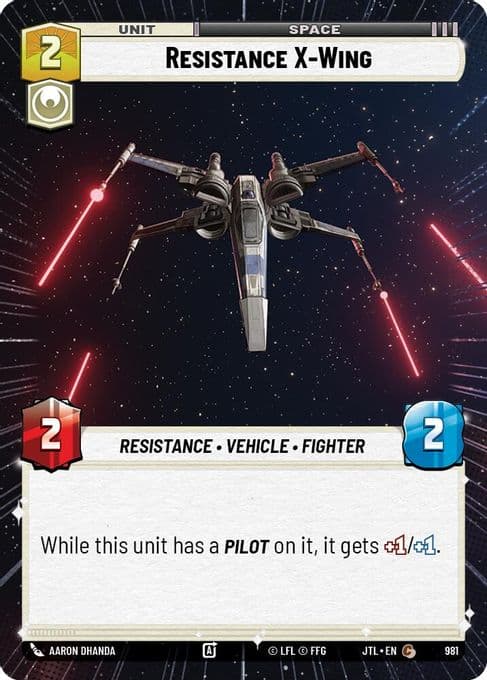 Resistance X-Wing (Hyperspace Foil)