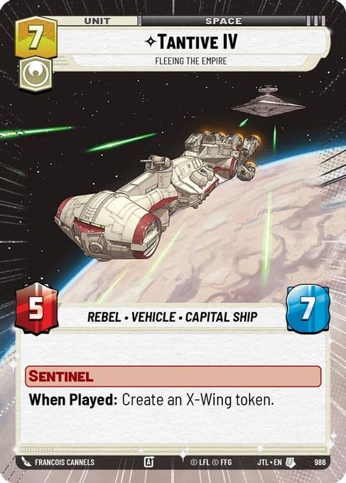 Tantive IV - Fleeing the Empire (Hyperspace Foil)